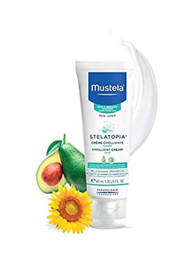 Mustela Baby Stelatopia Emollient Face Cream white/blue 40ml - Image 4