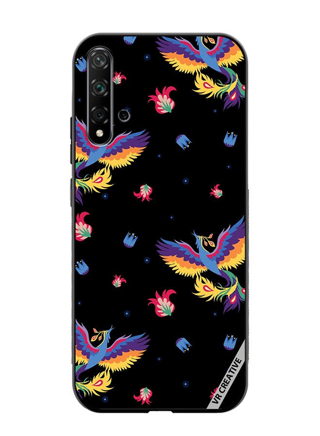 VR CREATIVE Protective Case Cover For Huawei Nova 5T Bird And Flowers For Bed Linen Design Multicolour - Image 1