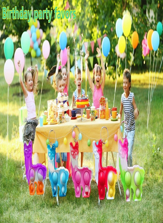 PSDFH 20 Packs Llamas Funny Summer Present Unique Mini Item Assorted fidgets Toys for Kids Children Classroom Students Gifts from Teacher,Alpaca Birthday Party Bubble Favors - Image 4