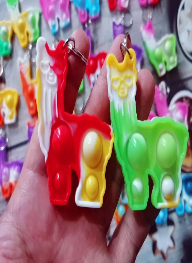 PSDFH 20 Packs Llamas Funny Summer Present Unique Mini Item Assorted fidgets Toys for Kids Children Classroom Students Gifts from Teacher,Alpaca Birthday Party Bubble Favors - Image 3
