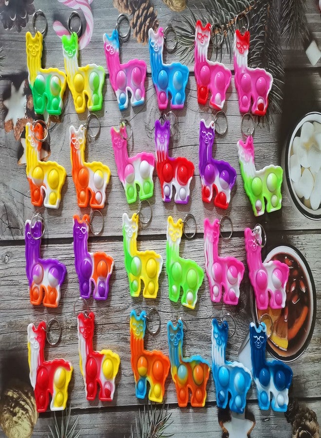 PSDFH 20 Packs Llamas Funny Summer Present Unique Mini Item Assorted fidgets Toys for Kids Children Classroom Students Gifts from Teacher,Alpaca Birthday Party Bubble Favors - Image 2
