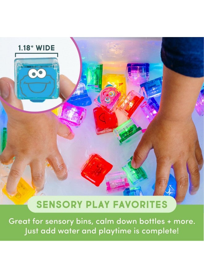 Glo Pals Glo Pals x Sesame Street Water-Activated Light-Up Cubes Bundle for Sensory Play - 12 Packs (Easy as A,B,C - Abby Cadabby, Big Bird + Cookie Monster)  - Image 4