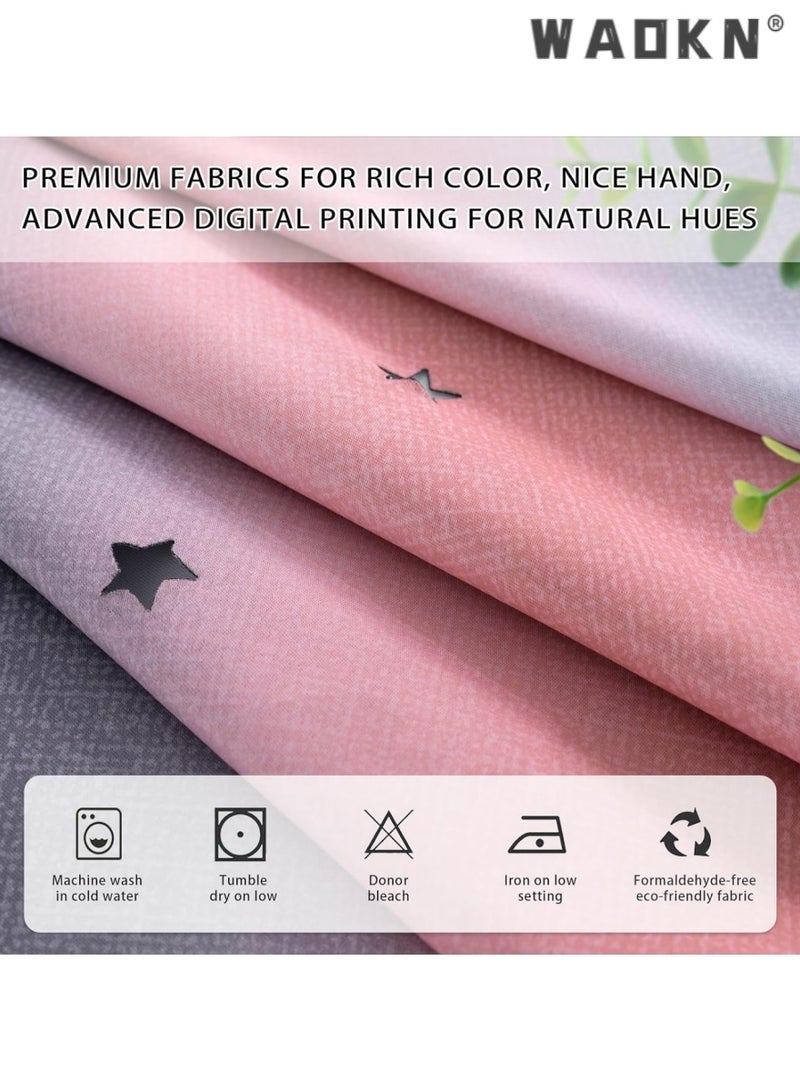 دبليو أيه أو كي أن ستارة غرفة الطفل حلم ستار التظليل : ساحر الأميرة تصميم , مناسبة لأنّ ك طفلة صغيرة غرفة نوم نافذة - طول فائقة ، يمكن تحقيق أفضل التظليل والخصوصية ( 1 قطعة لوحة ، 52w × 63l بوصة ، الوردي الأرجواني الأخضر ) - Image 3