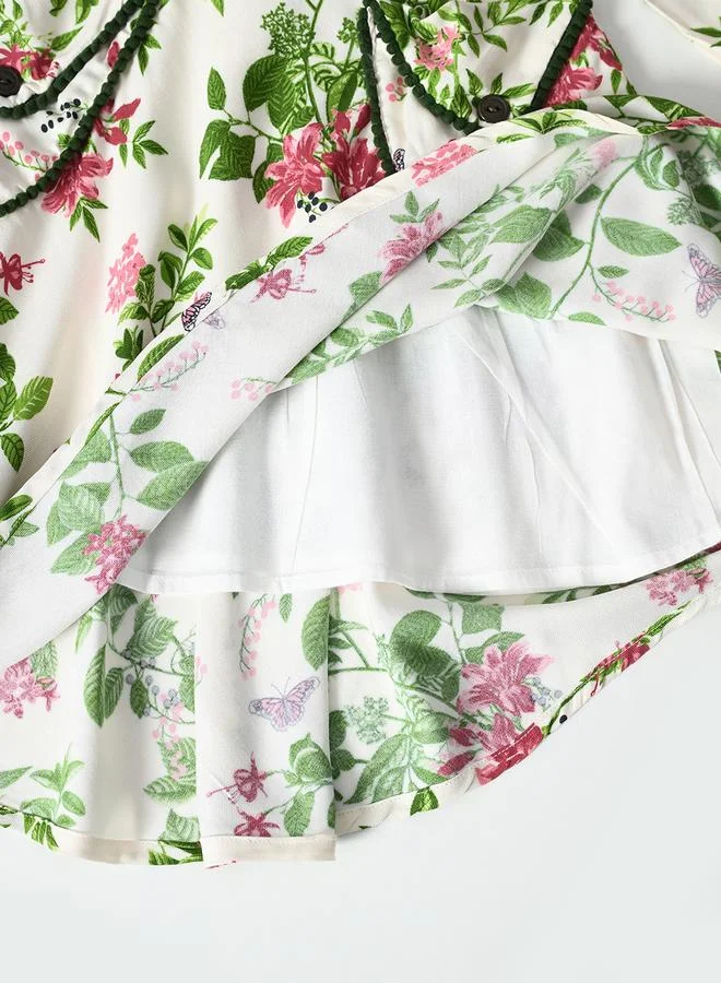 BELLA MODA Floral A-Line Dress