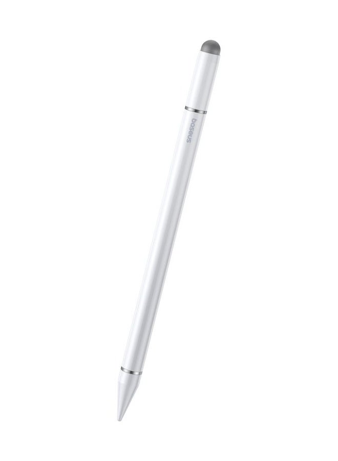 Baseus Smooth Writing III 3-in-1 Passive Stylus Pen Non-Magnetic Version – Moon White for Tablets & Touchscreens - Image 1