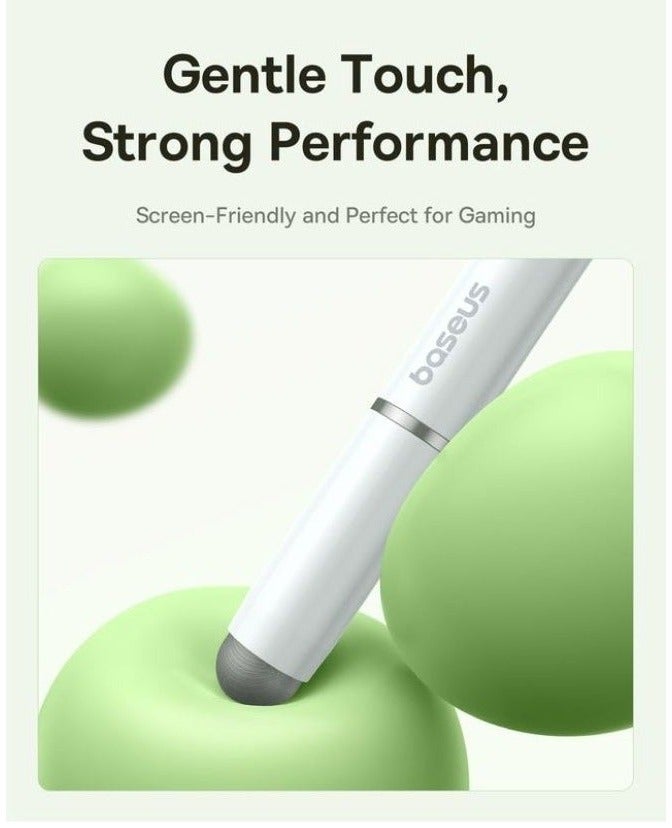 Baseus Smooth Writing III 3-in-1 Passive Stylus Pen Non-Magnetic Version – Moon White for Tablets & Touchscreens - Image 5