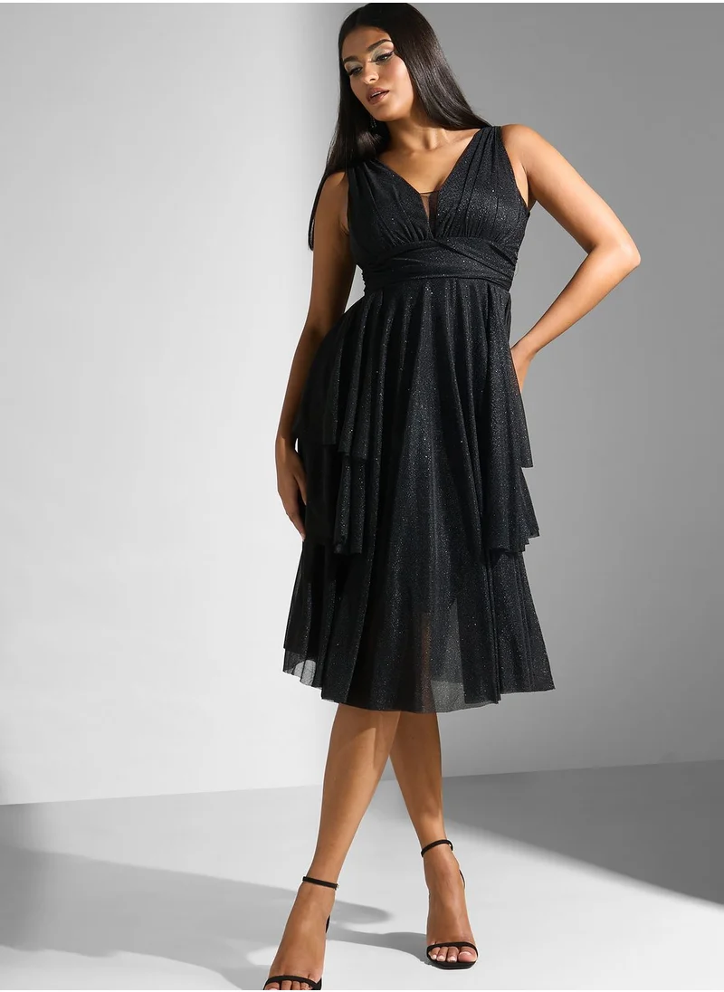 Ella Limited Edition Shimmer Layered Dress