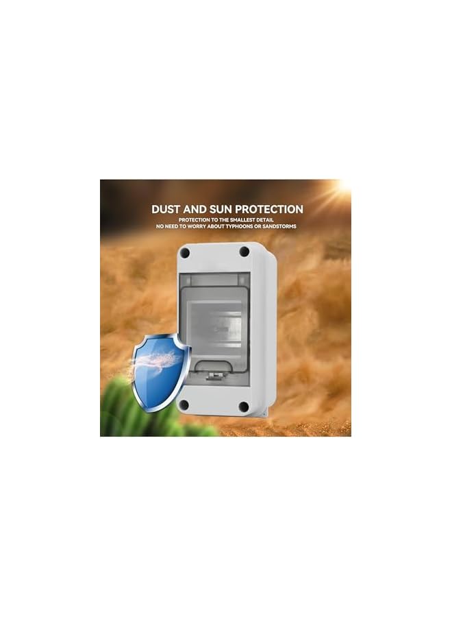 promass 3-Way Miniature Circuit Breaker Box, IP65 Waterproof MCB Distribution Protection with DIN Rail, Perfect for Indoor and Outdoor Electrical Safety - Image 5