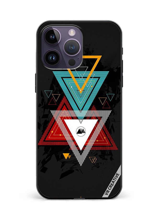 VR CREATIVE غطاء حماية لجهاز آبل آيفون 15 برو ماكس بتصميم قوام متعدد الألوان - Image 1