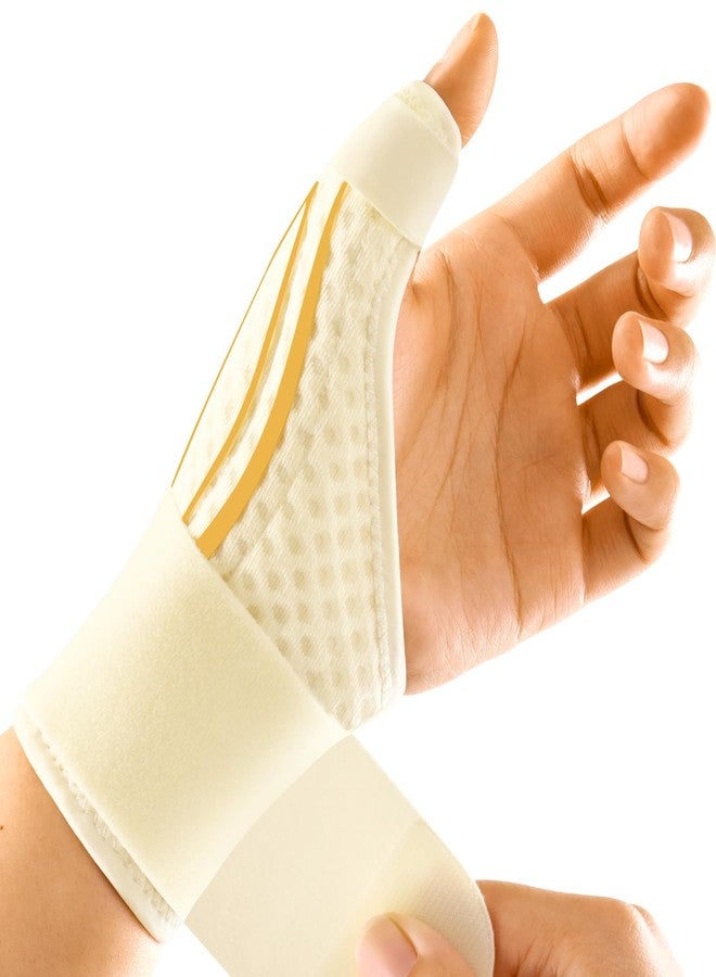 FREETOO Stable Thumb Brace Right Hand Left Hand for Arthritis Pain and Support, Thumb Splint for De Quervains Tenosynovitis,Trigger Thumb and Wrist Stabilizer for Tendonitis, Sprain.Beige Right M - Image 1