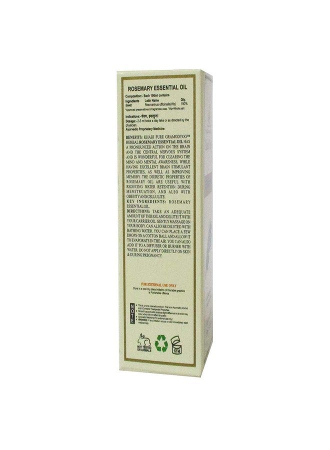 Khadi Pure Herbal Rosemary Essential Oil - 15ml - Image 5