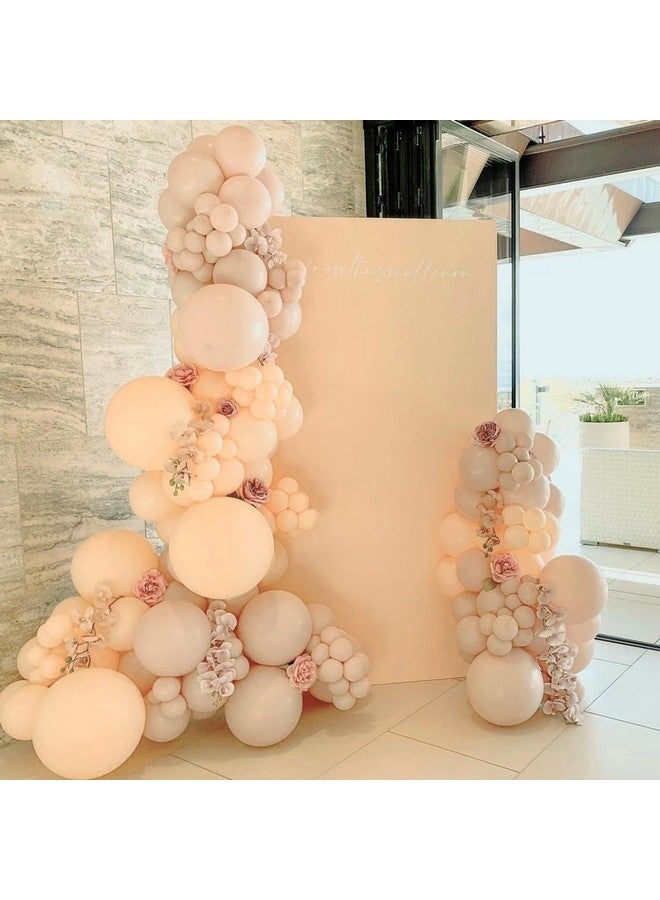 RUBFAC 129pcs Nude Balloons Different Sizes 18 12 10 5 Inch Beige Balloons Apricot Balloon Garland Arch for Party Decoration Gender Reveal Graduation Wedding Anniversary Baby Shower Party Supplies - Image 4