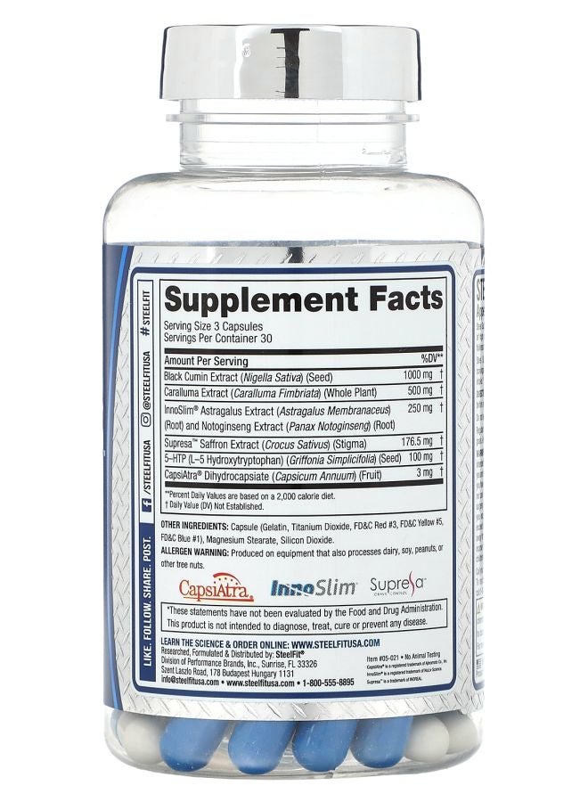 SteelFit Steel Suppress Appetite Suppressant 90 Capsules - Image 2