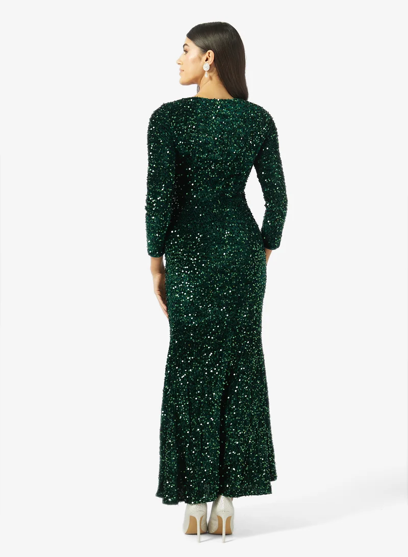 Khizana Shimmer Mermaid Cut  Dress