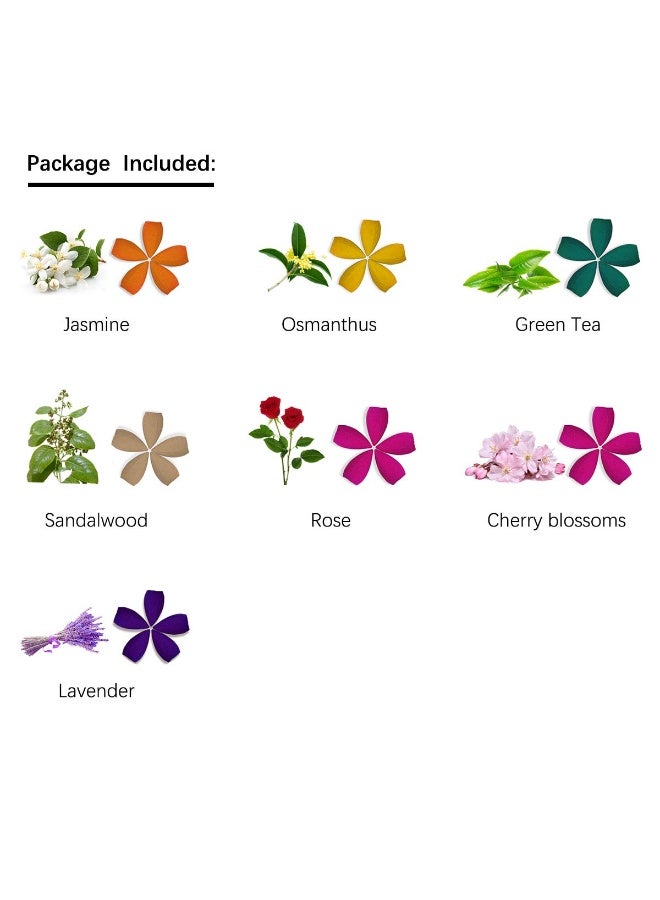 OTOFY 70 PCS Backflow Incense Cones Green Tea Incense Osmanthus Jasmine Lavender Rose Sandalwood Mixed Natural - Image 4