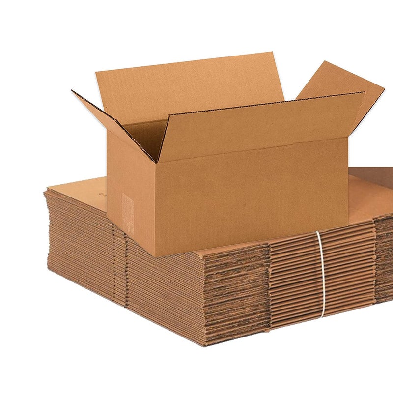 BOX USA 14 x 8 x 6 Corrugated Cardboard Boxes, Medium 14"L x 8"W x 6"H, Pack of 25 | Shipping, Packaging, Moving, Storage Box for Home or Business, Strong Wholesale Bulk Boxes - Image 1