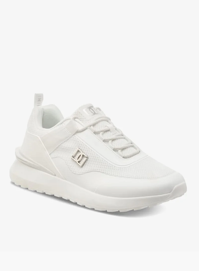 دوتشيني سنيكرز رجالي أحادي اللون برباط