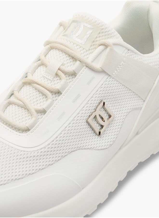 DUCHINI Men's Monotone Sneakers with Lace-Up Closure  - Image 4
