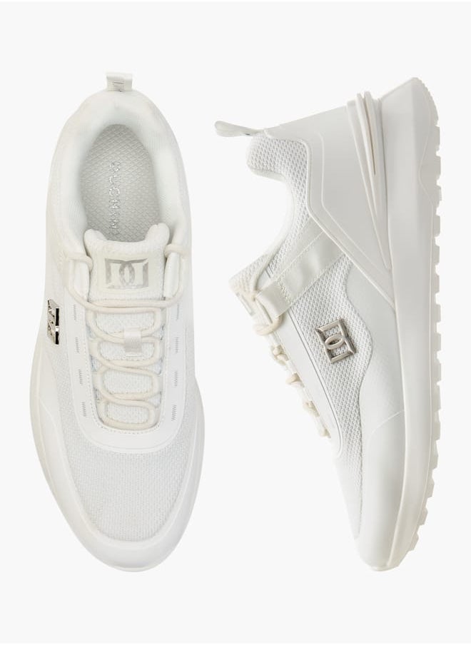 DUCHINI Men's Monotone Sneakers with Lace-Up Closure  - Image 2