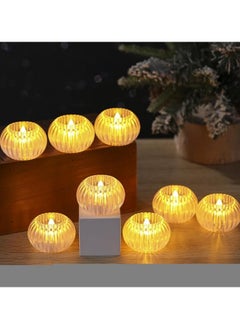 Spaceshoop Halloween Battery Operated Lamp Cordless Lamp with LED Bulb, Bedside Small Table Lamps Glass Battery Powered Lamp for Bedroom Nightstand Living Room Desk Lamp for Dorm Home Decor, 1Pack  - Image 2