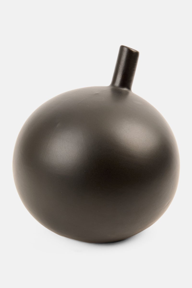 Muy Mucho Ceramic Decorative Vase, Black - Image 2