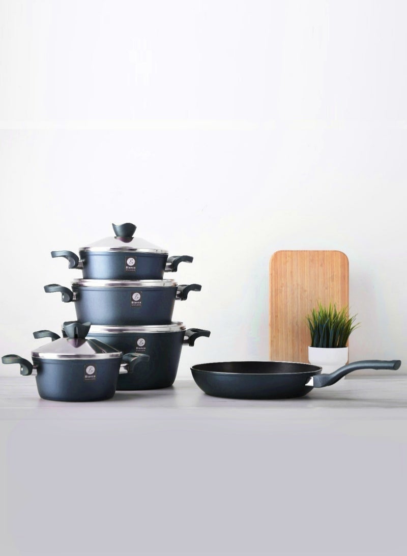 بيانكا طقم اوانى طهى جرانيت 9 قطع - Image 1