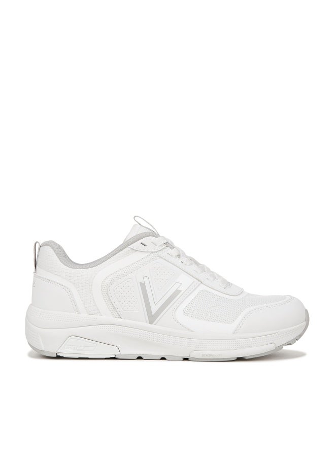 Vionic Walk Strider 001 Walking Shoes White Leather 7 M - Image 1