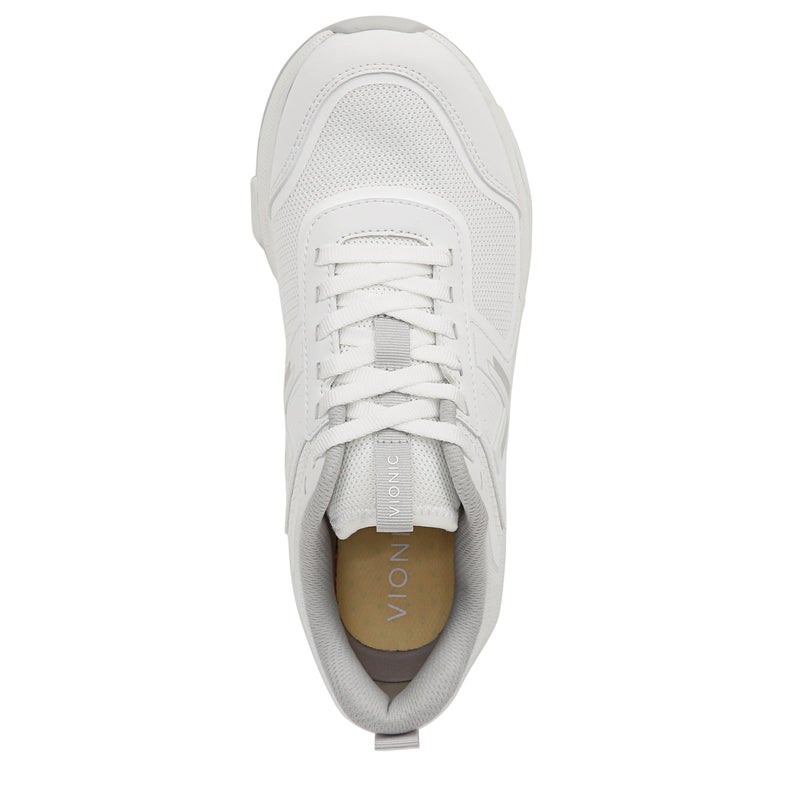 Vionic Walk Strider 001 Walking Shoes White Leather 7 M - Image 5