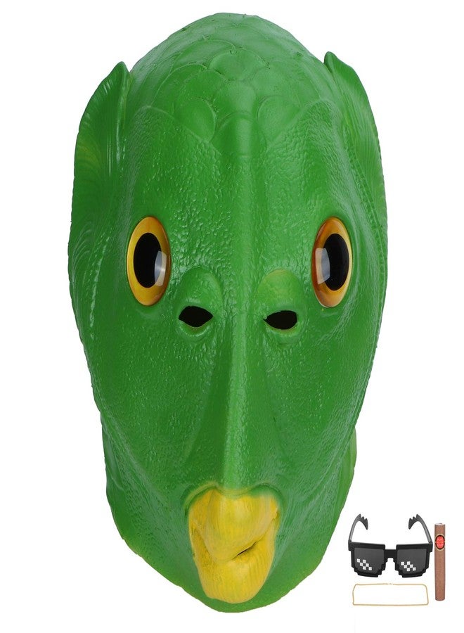 BORDSTRACT Latex Animal Masks, Head Mask, Halloween Masks, Latex Face Cover, Latex Head Cover, Halloween Costume Party Mask, for Carnival, Costume Parties - Image 1