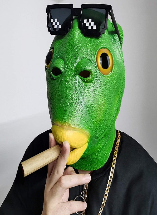 BORDSTRACT Latex Animal Masks, Head Mask, Halloween Masks, Latex Face Cover, Latex Head Cover, Halloween Costume Party Mask, for Carnival, Costume Parties - Image 2
