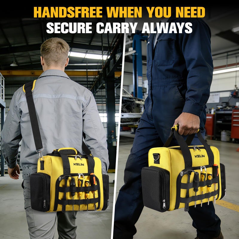 KELIN Tool Bag Box Organizer, Wrench Organizer, Toolbox, Tool Bags for Men Storage, Electrician Tool Bag, Caja De Herramientas, Birthday Gifts for Him Dad, Gadgets for Men, Father's Day Gift Ideas - Image 3