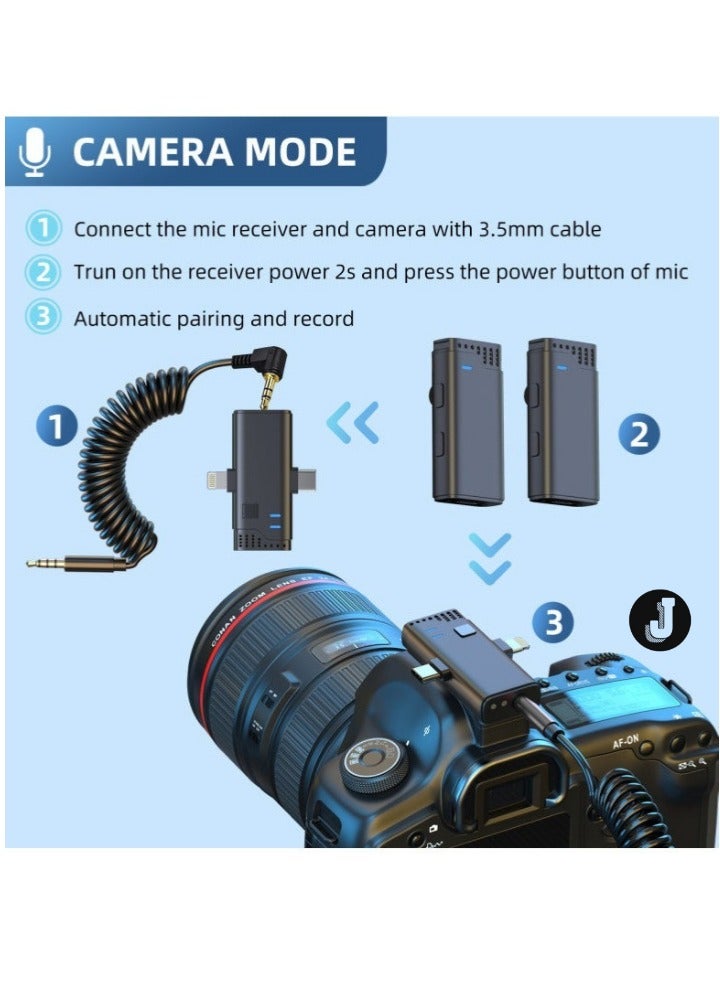 JAJEEK "New MW-16 2.4G Wireless Microphone for Mobile & Camera – Portable Lapel Lavalier Mic with Receiver for Clear Audio" - Image 3