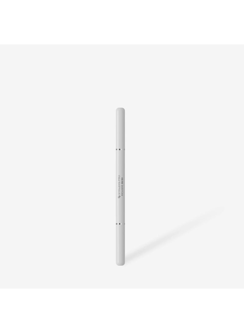 STALEKS EXCLUSIVE 08/03 Double-ended gel brush 10 mm / liner 10 mm - Image 4