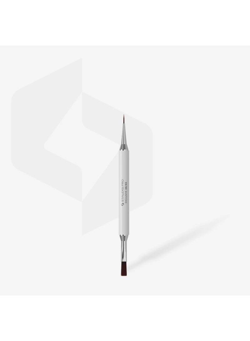 STALEKS EXCLUSIVE 08/03 Double-ended gel brush 10 mm / liner 10 mm - Image 2