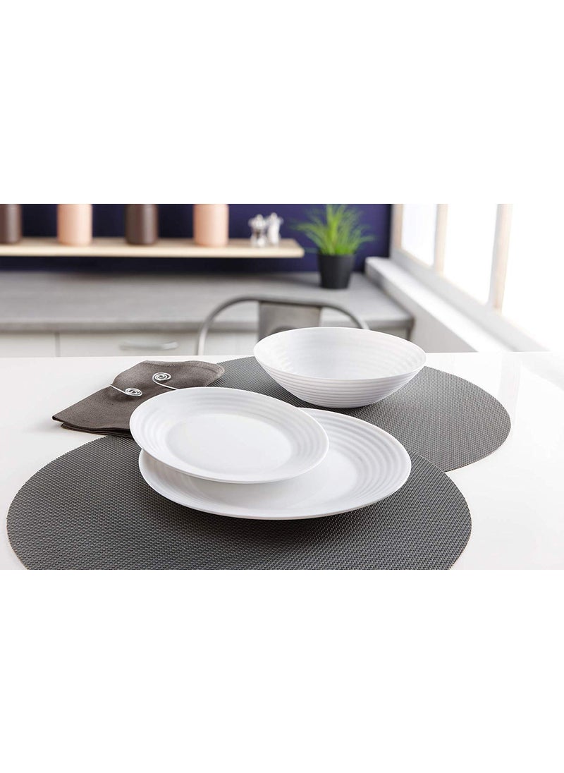 Luminarc Luminarc Opalware Harena Dinner Plate (10.5 inch, White) - Set of 6  - Image 3
