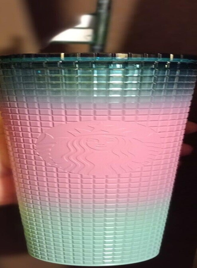 Starbucks PLSTC CLD CUP GRID GRADIENT 24OZ VDAY FY24 - Image 5