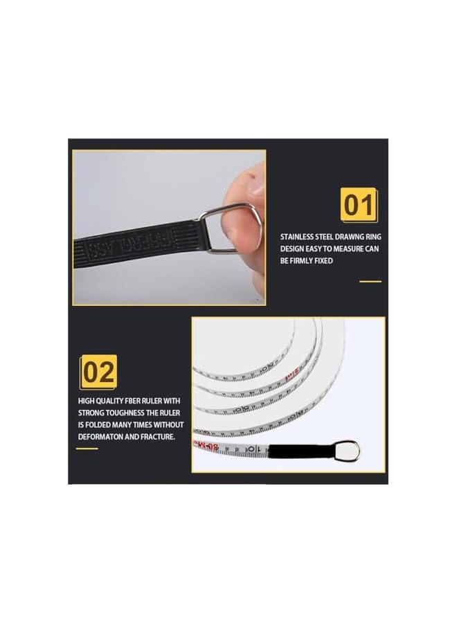promass Tape Measure Fiberglass Measuring Tape Site Measurement Soft Rulers for Surveyors Engineers and Electricians Construction (30M) - Image 3