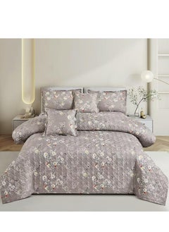 Moon Double quilt set with fixed compressed filling, consisting of 6 pieces, king size 230*250 cm 