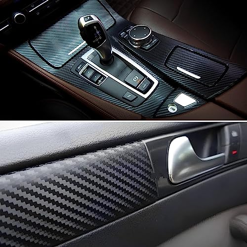 SIA VENDORS 30 x 121 cm Vinyl Car Wrap Christmas Gift Self Adhesive 3D Carbon Fiber Textured Sheet Roll Car Bike Wrapping Sticker Decal Film Car DIY Interior Exterior - Image 3