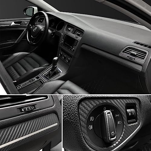 SIA VENDORS 30 x 121 cm Vinyl Car Wrap Christmas Gift Self Adhesive 3D Carbon Fiber Textured Sheet Roll Car Bike Wrapping Sticker Decal Film Car DIY Interior Exterior - Image 4