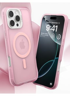 CYRILL Ultra Sheer Mag for iPhone 16 Pro Max Case Cover Compatible with MagSafe [Shock-Absorbent] - Pink  - Image 2