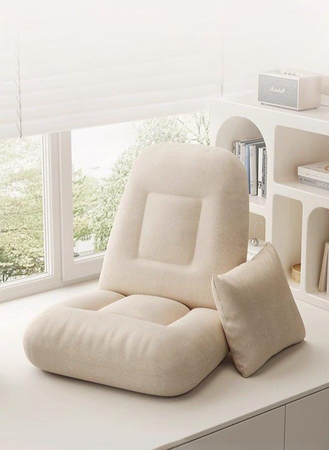 والالا كرسي أريكة سرير كسول قابل للطي مع وسادة، لا يتطلب تجميعًا، قابل للتعديل في 5 مستويات، مريح ومتعدد الاستخدامات، مثالي للألعاب والقراءة والتأمل - Image 1