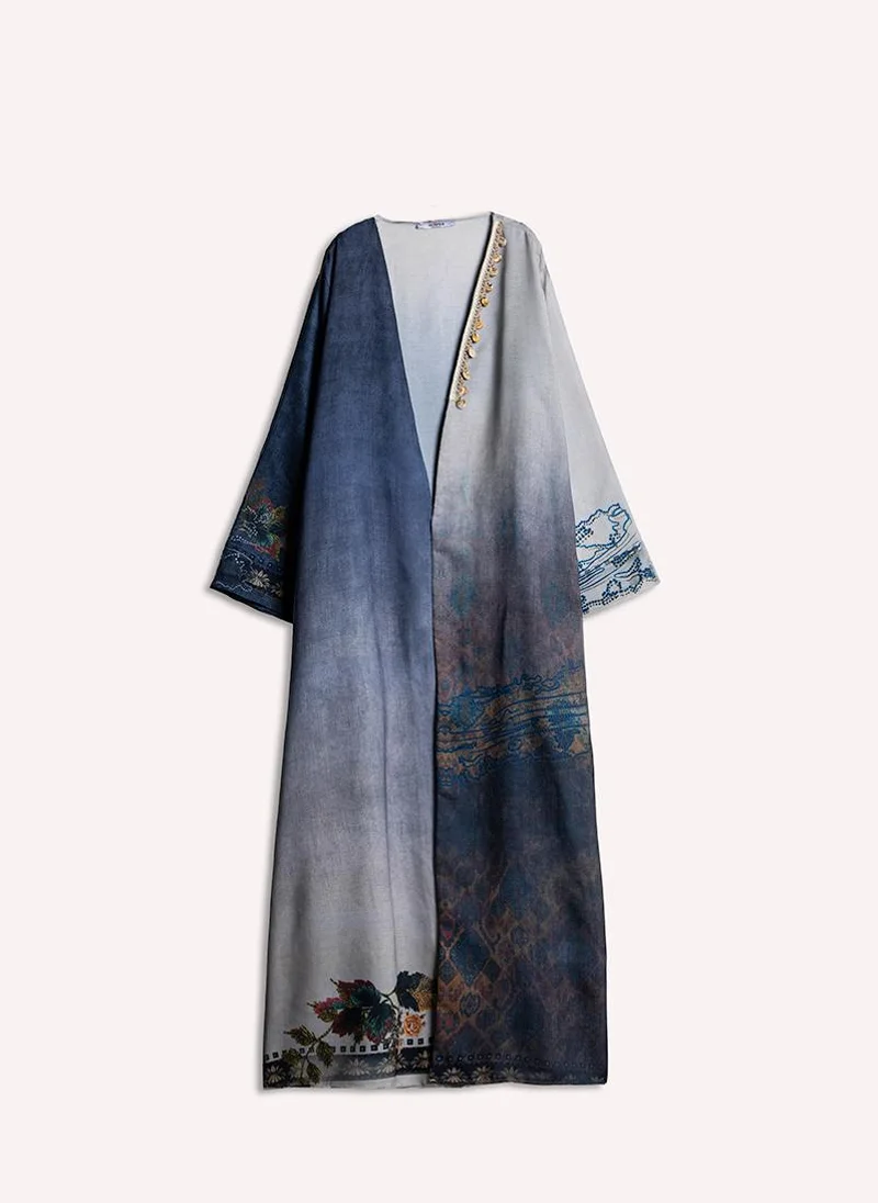 SHAPES DETAILED PRINTED ABAYA