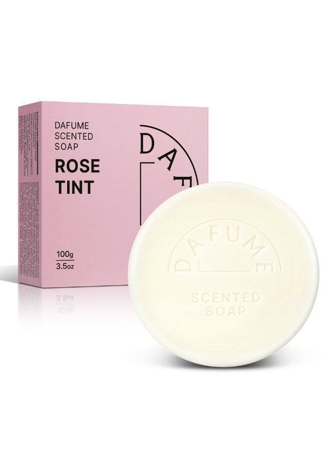 Cocodor Dafume Rose Tint Scented Soap Bar for Bath & Body, Refreshing Rose Fragrance, 100g, Pack of 6 - Image 1