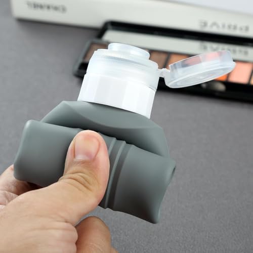 Glivary travel Bottles Kit for Toiletries Organizer BPA Free 90ml Silicone Size Containers Portable Bottle Accessories for Conditioner Shampoo Lotion(4 pack),Multicolor (dark travel bottle_01) - Image 5