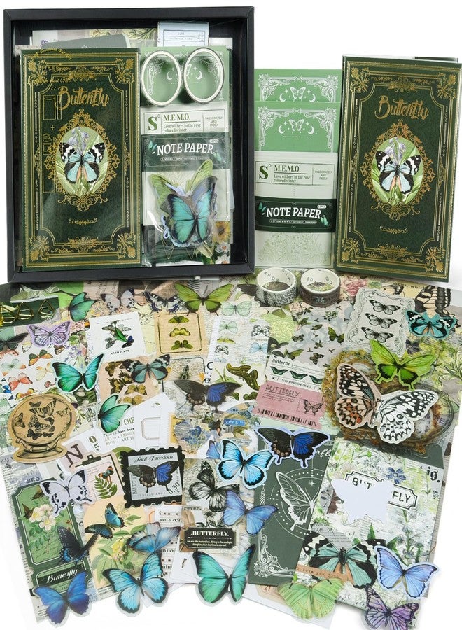 OFFIGIFT Scrapbooking Supplies Kit: Aesthetic Vintage Scrapbook Set, Junk Diary Accessories with Scrapbook Sticker Paper, Journaling Accessories, Birthday Craft Gift for Adults, Teens, Girls - Image 1