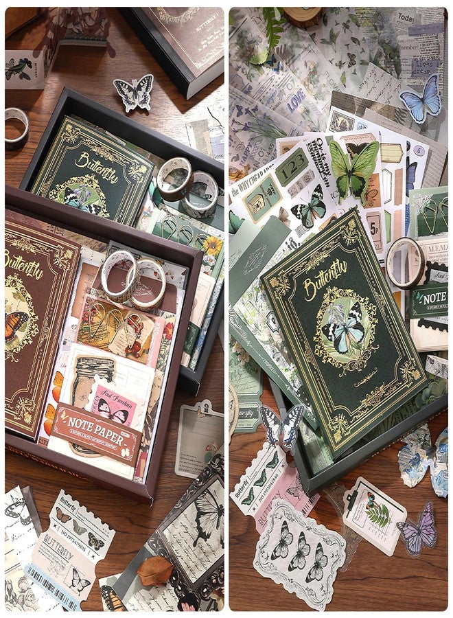 OFFIGIFT Scrapbooking Supplies Kit: Aesthetic Vintage Scrapbook Set, Junk Diary Accessories with Scrapbook Sticker Paper, Journaling Accessories, Birthday Craft Gift for Adults, Teens, Girls - Image 2