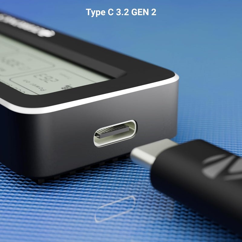 ZEBRONICS حاوية M.2 NVMe/SATA، PCIe 3.0، سعة تخزين 4TB (كحد أقصى)، سرعة نقل تصل إلى 10Gbps، تدعم 2230/2242/2260/2280، Type-C 3.2 Gen2، دعم ويندوز، ماك، لينكس، هيكل من الألمنيوم (CMN1000D) - Image 5