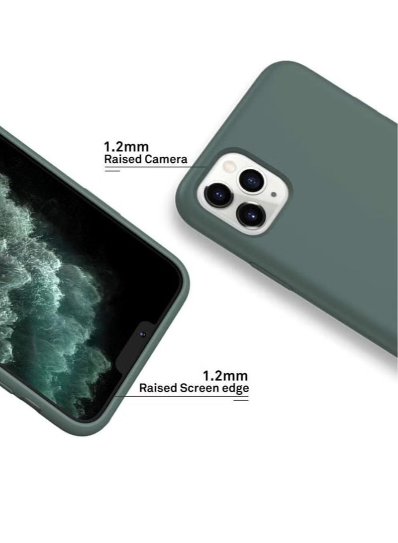 DUSALA iPhone 11 Pro Case, Liquid Silicone Phone Case for iPhone 11 Pro 5.8 Inch, Colorful Silky-Soft Protective Cover (Green) - Image 3