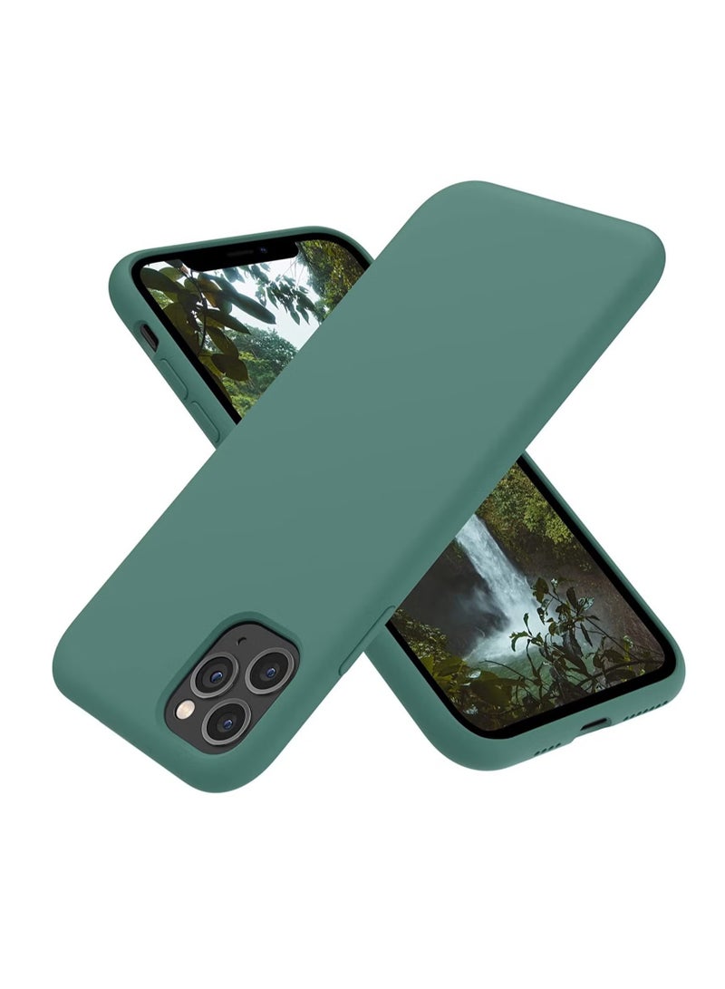 DUSALA iPhone 11 Pro Case, Liquid Silicone Phone Case for iPhone 11 Pro 5.8 Inch, Colorful Silky-Soft Protective Cover (Green) - Image 1